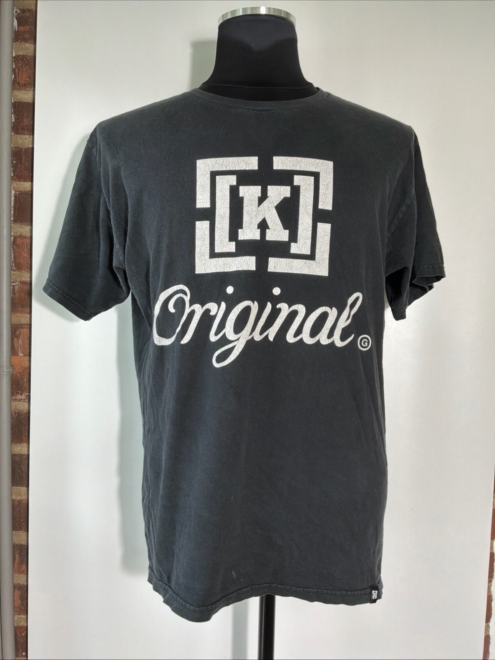 Vintage Krew K Original Skateboarding Graphic T Shirt Black Size XL